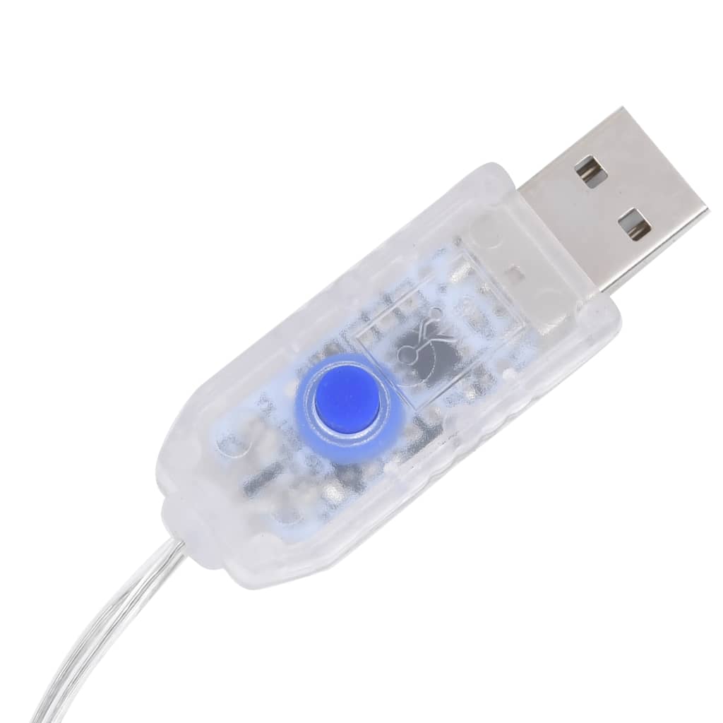 Julgransbelysning 320 LED kallvit 375 cm