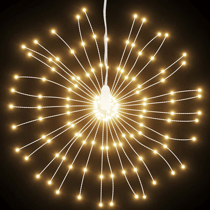 Julbelysning 4 st 140 LED varmvit 17 cm