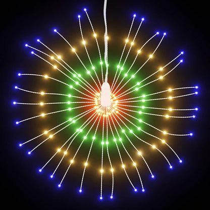 Julbelysning 4 st 140 LED flerfärgad 17 cm