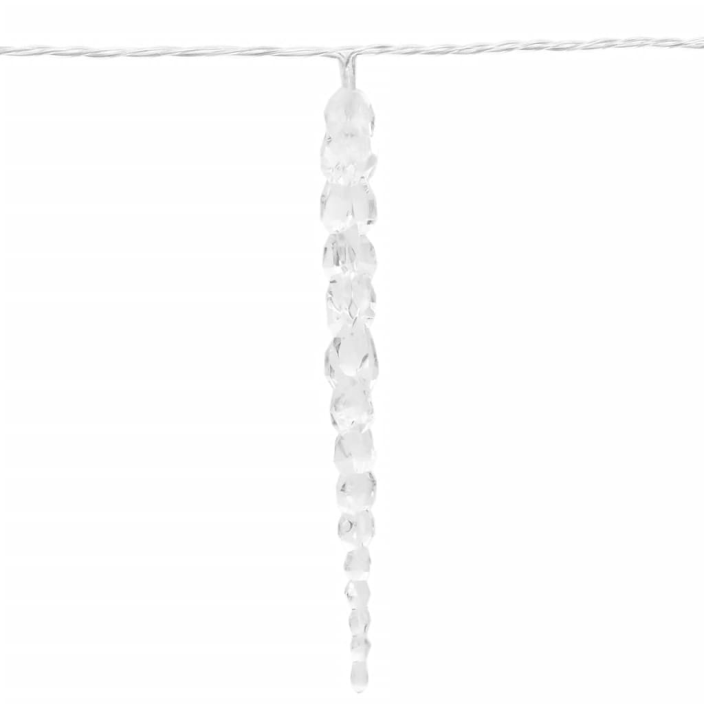 Julislampa 100 LED-lampor varmvit 10 m akryl PVC