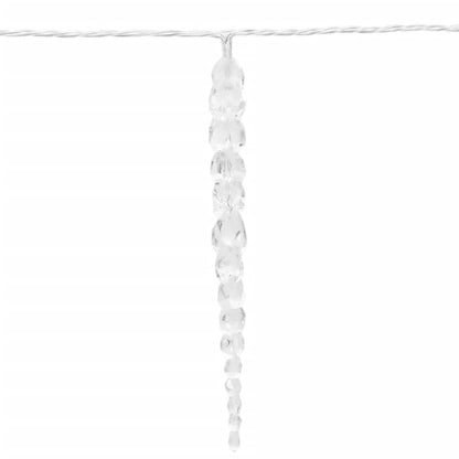 Julislampa 100 LED-lampor varmvit 10 m akryl PVC