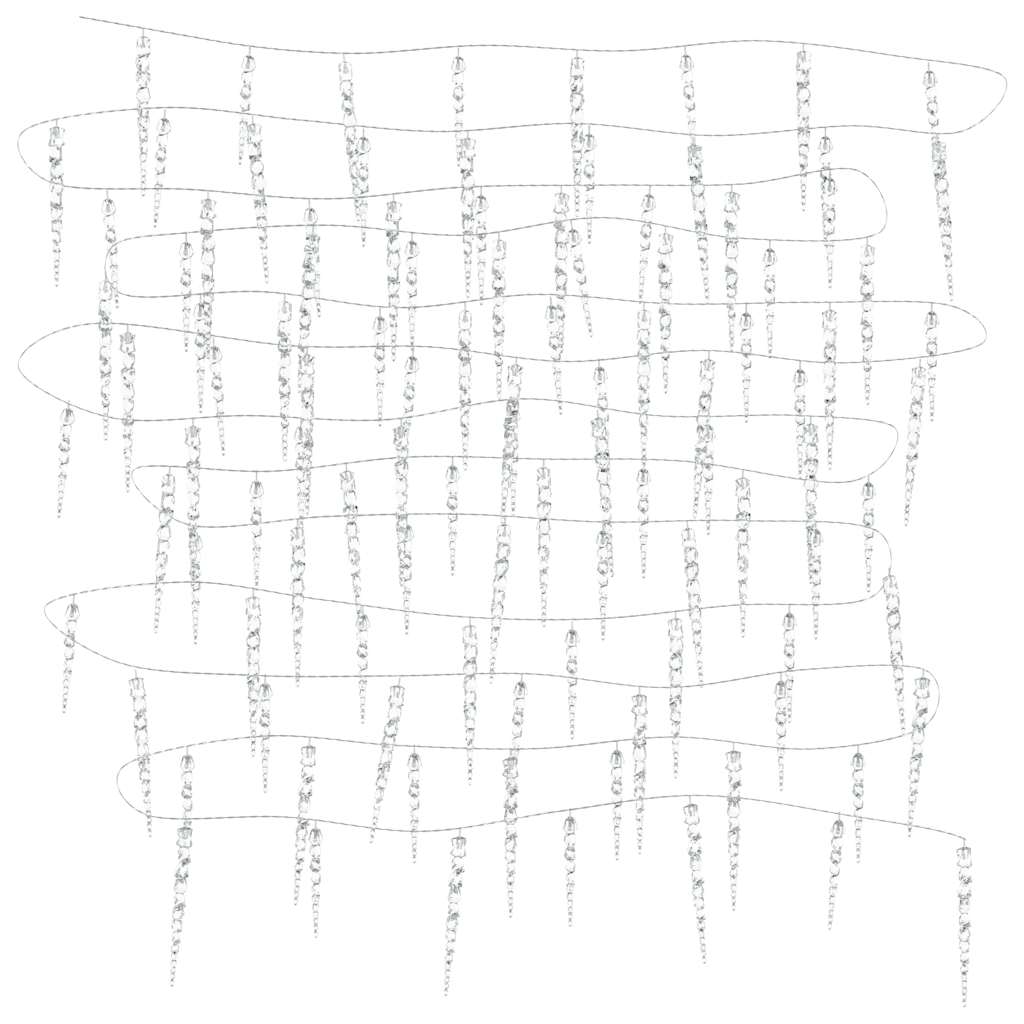 Julbelysning 200 LEDs blå 20 m akryl PVC