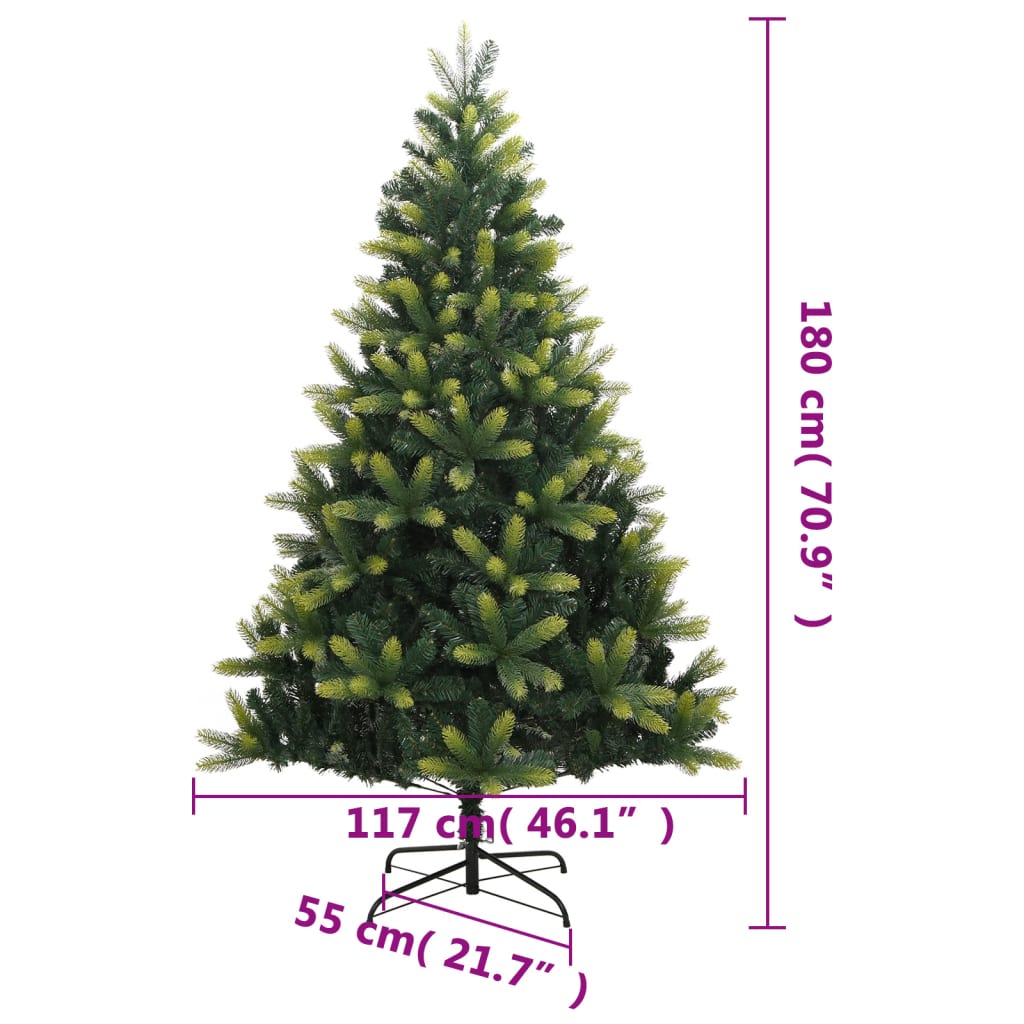 Konstgran med stativ gångjärn 180 cm