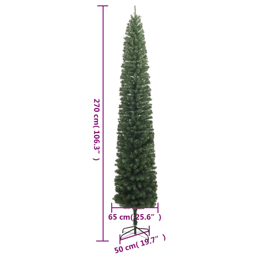Smal plastgran med stativ 270 cm PVC