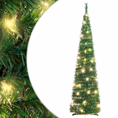 Plastgran pop-up 50 LED grön 120 cm