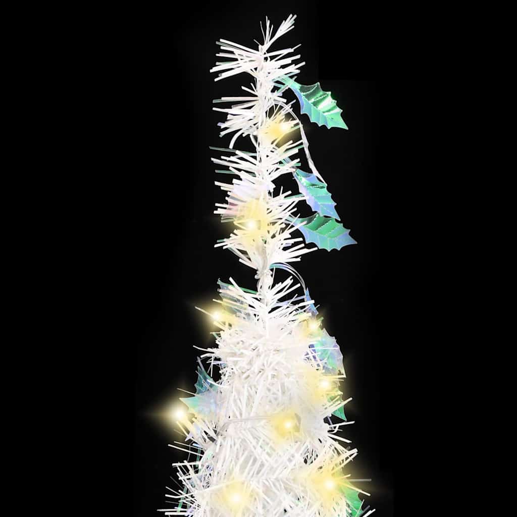 Plastgran pop-up 50 LED vit 120 cm