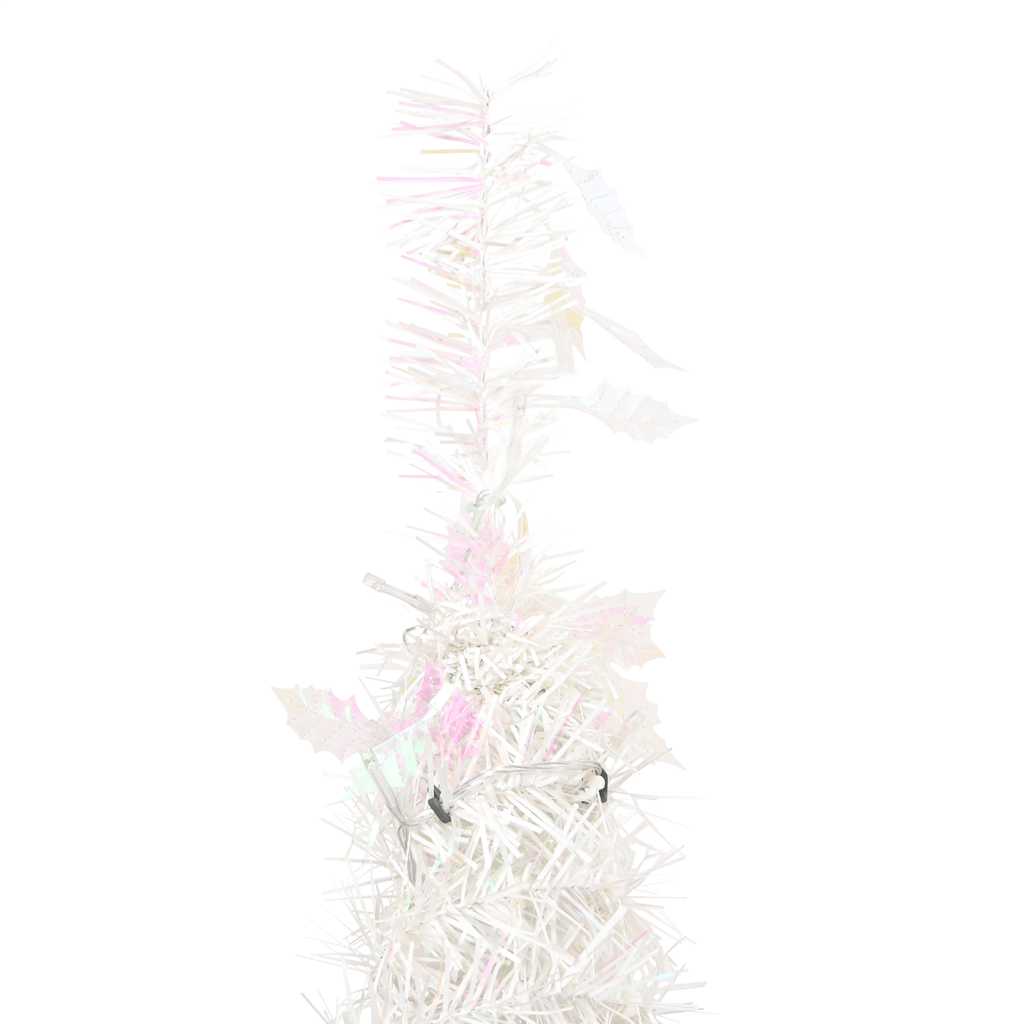 Plastgran pop-up 50 LED vit 120 cm