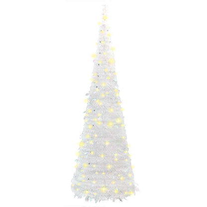 Plastgran pop-up 150 LED vit 180 cm