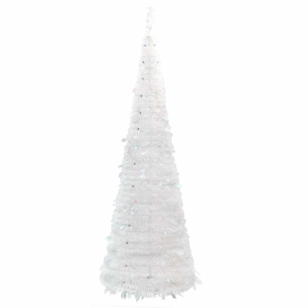 Plastgran pop-up 200 LED vit 210 cm