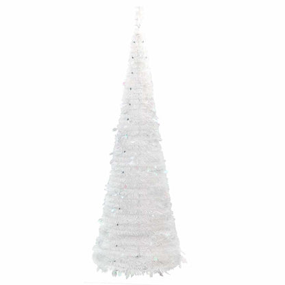 Plastgran pop-up 200 LED vit 210 cm