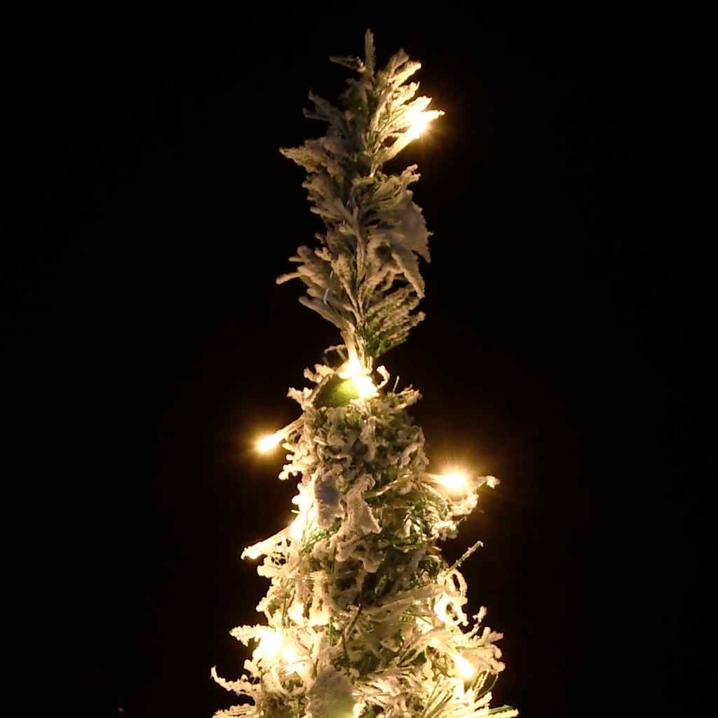 Plastgran pop-up med snö 50 LED 120 cm