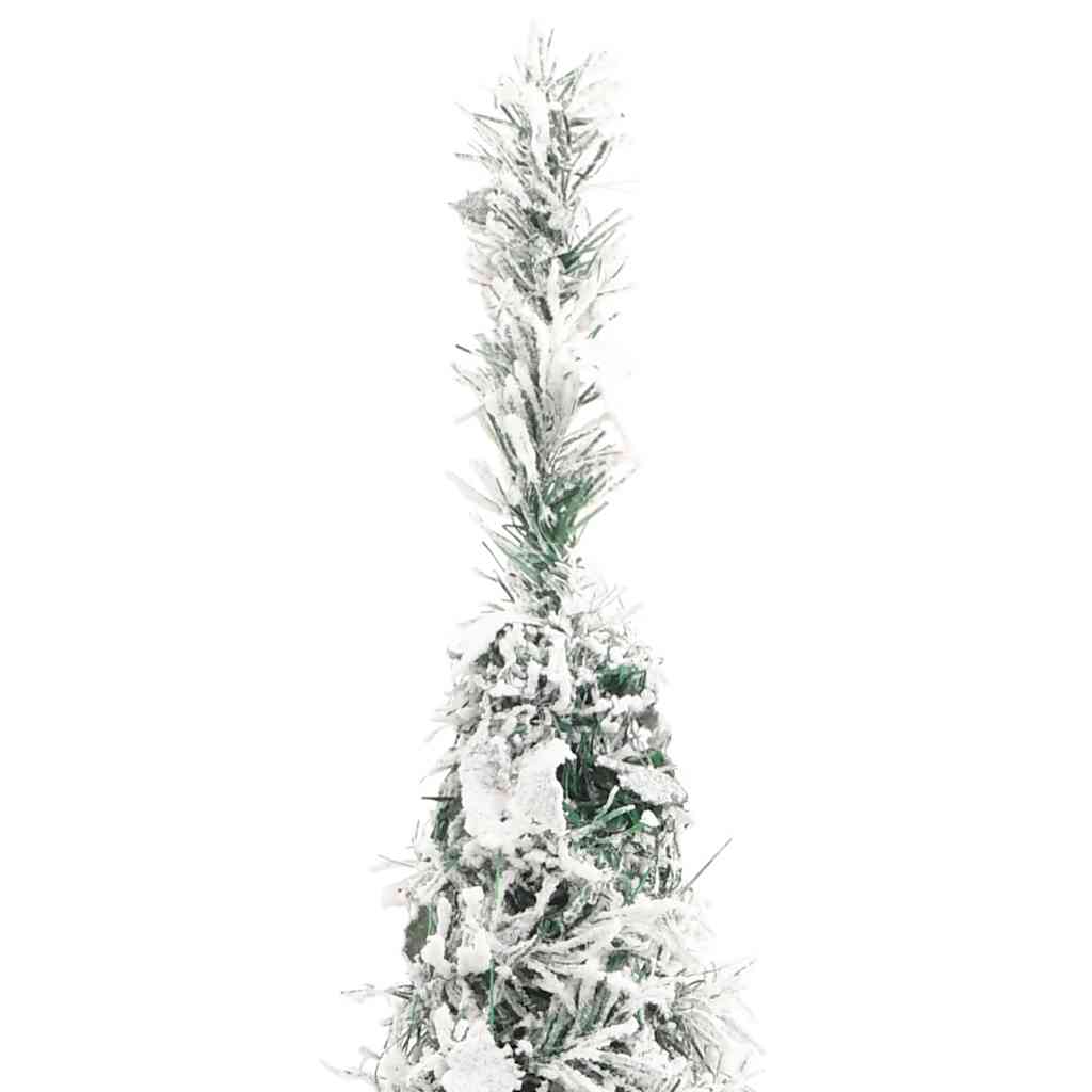 Plastgran pop-up med snö 50 LED 120 cm