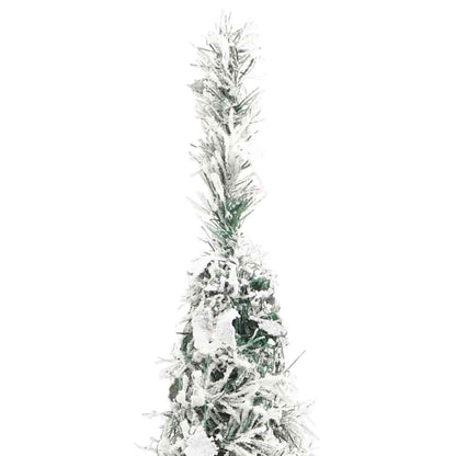 Plastgran pop-up med snö 100 LED 150 cm