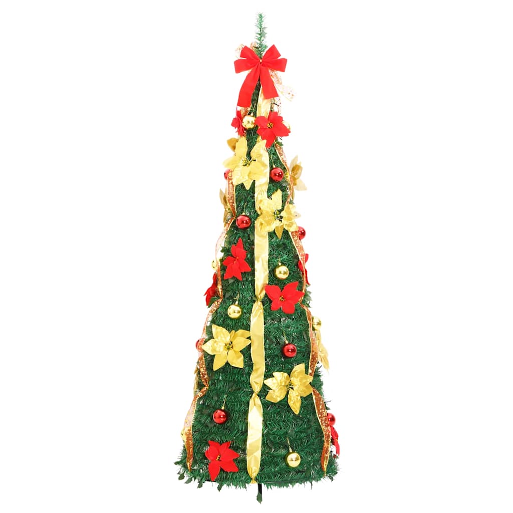 Plastgran pop-up 50 LED grön 120 cm