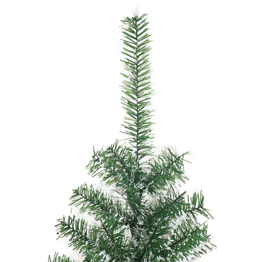 Plastgran med snö grön 150 cm