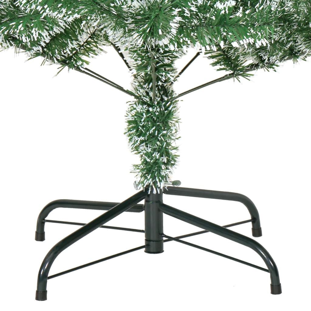 Plastgran med snö grön 150 cm