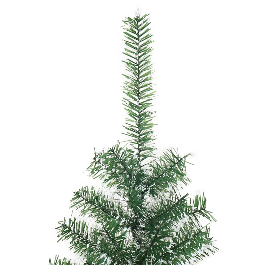 Plastgran med snö grön 240 cm