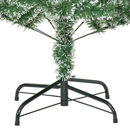 Plastgran med snö grön 240 cm