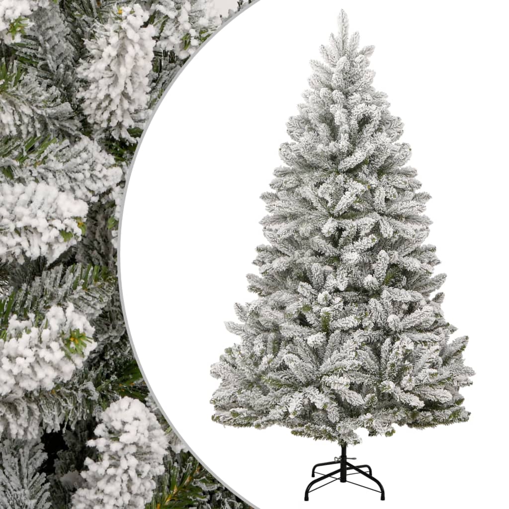Plastgran med snö gångjärn 240 cm