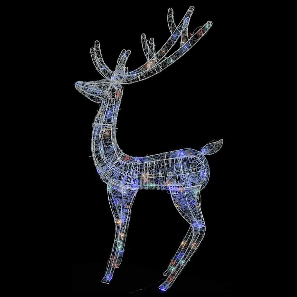 Julren 2 st akryl 250 LED 180 cm flerfärgad