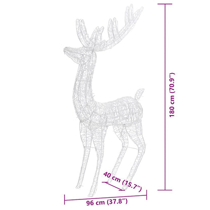 Julren 3 st akryl 250 LED 180 cm flerfärgad