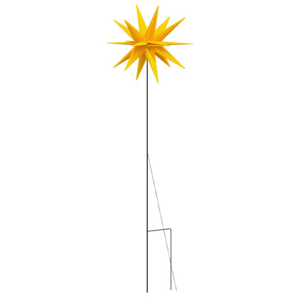 Stjärnor med spett LED 3 st vikbar gul 57 cm