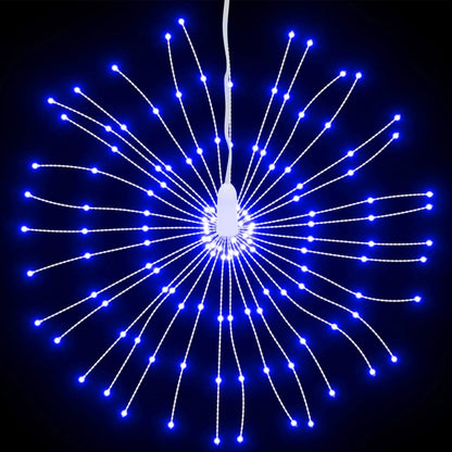Julbelysning 8 st 140 LED blå 17 cm