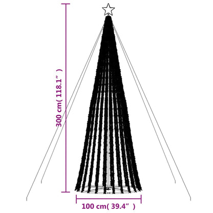 LED julgran 688 LED kallvit 300 cm