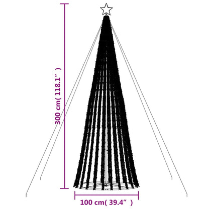 LED julgran 688 LED blå 300 cm