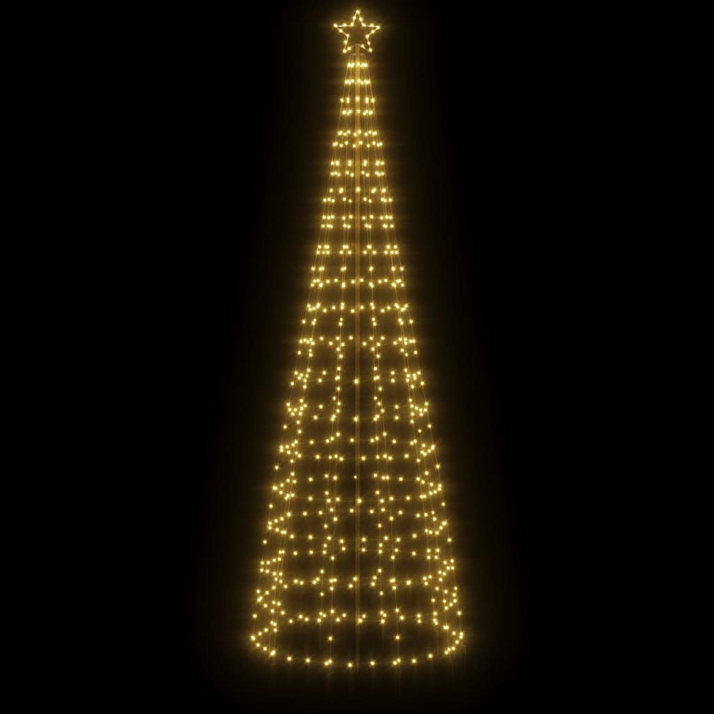 LED julgran med spikar 570 LED varmvit 300 cm