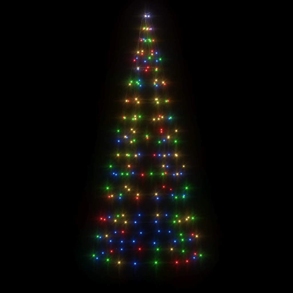 LED julgran 200 LED flerfärgad 180 cm