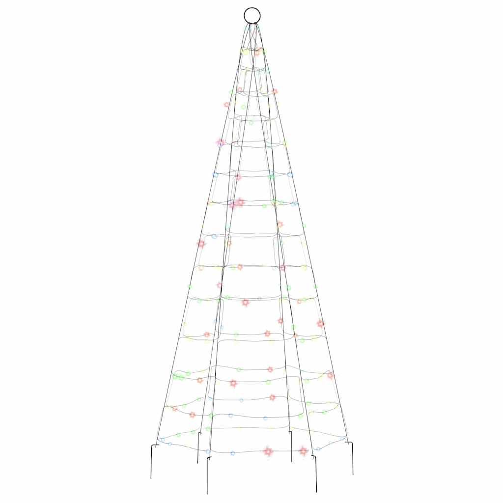 LED julgran 200 LED flerfärgad 180 cm