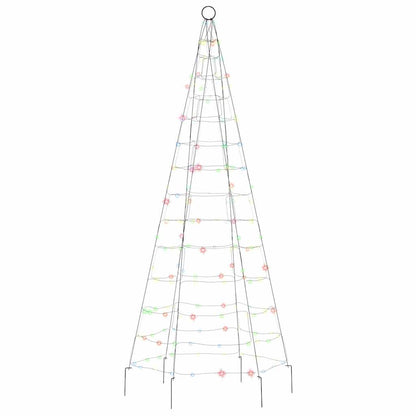 LED julgran 200 LED flerfärgad 180 cm