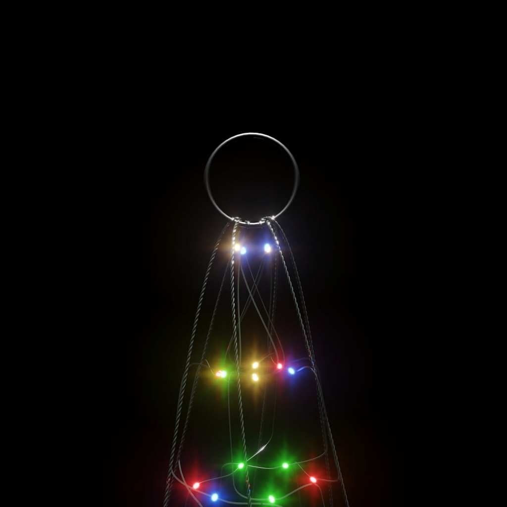 LED julgran 200 LED flerfärgad 180 cm