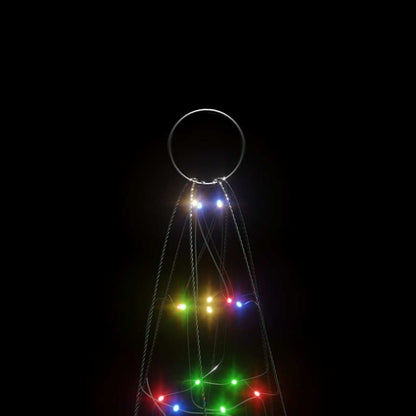 LED julgran 200 LED flerfärgad 180 cm