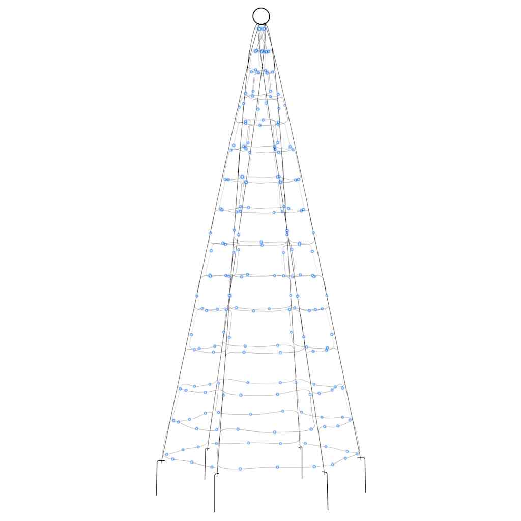 LED julgran 200 LED blå 180 cm