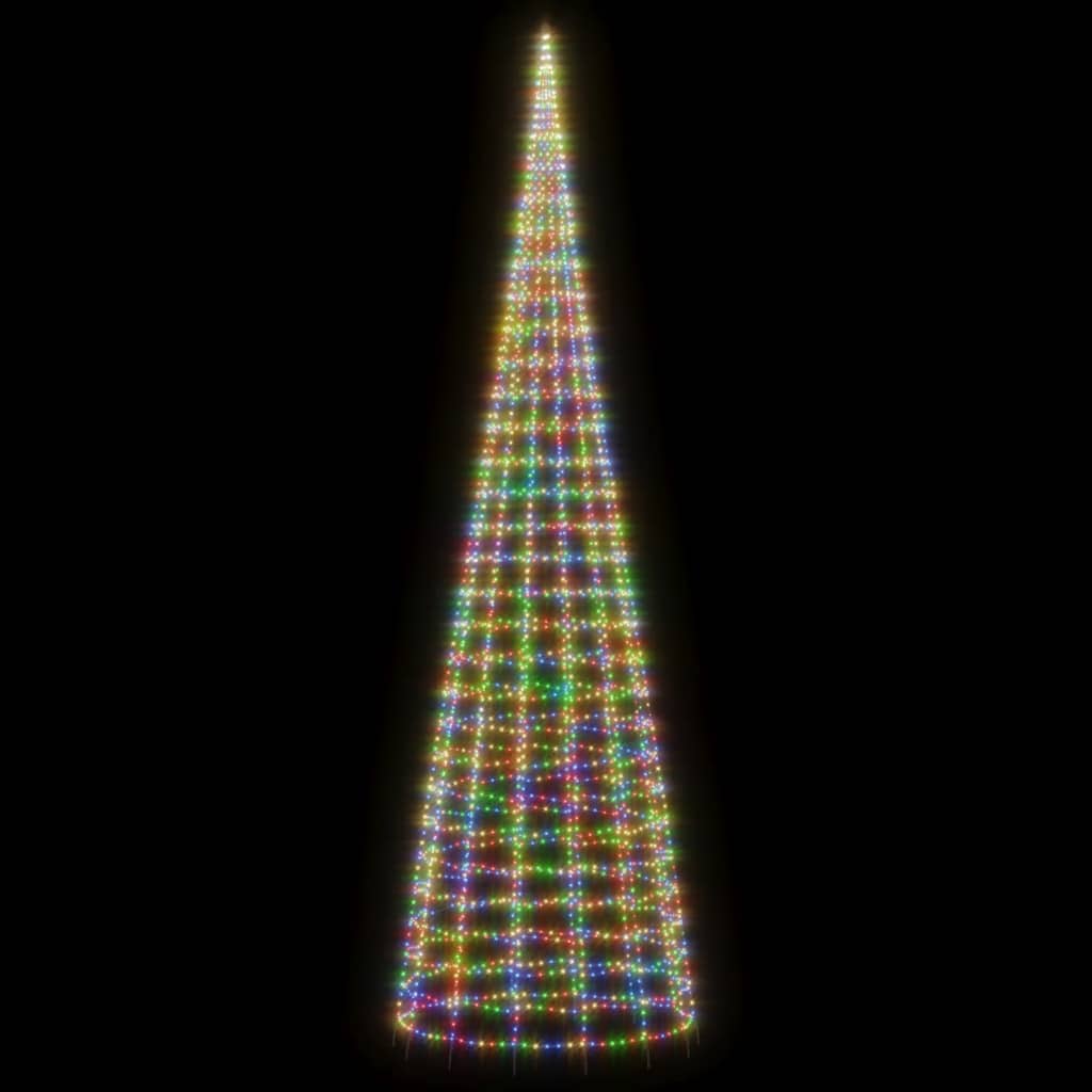 LED julgran 3000 LEDs färgglad 800 cm