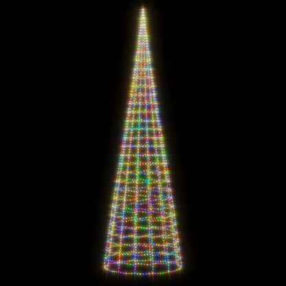 LED julgran 3000 LEDs färgglad 800 cm