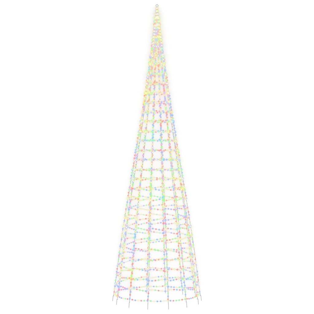 LED julgran 3000 LEDs färgglad 800 cm