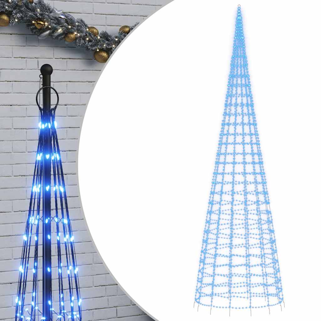 LED julgran 3000 LEDs blå 800 cm