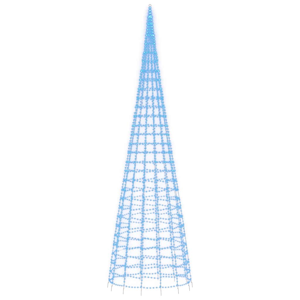 LED julgran 3000 LEDs blå 800 cm