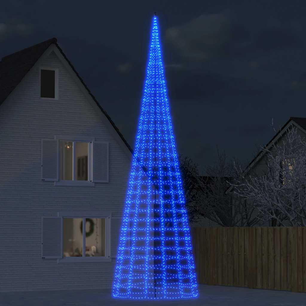 LED julgran 3000 LEDs blå 800 cm