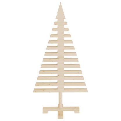 Julgran i trä för dekoration 3 st massiv furu