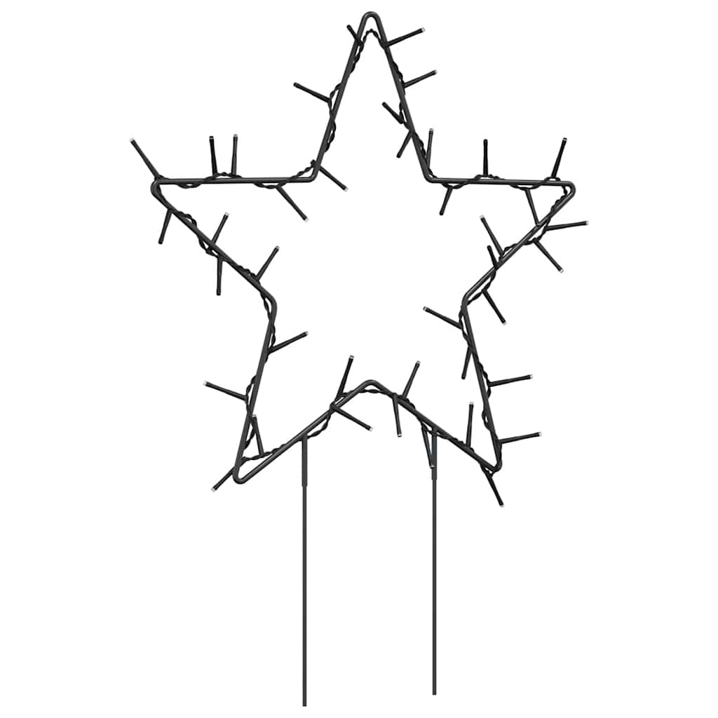 Julstjärna 3 st med spett 50 LEDs 29 cm