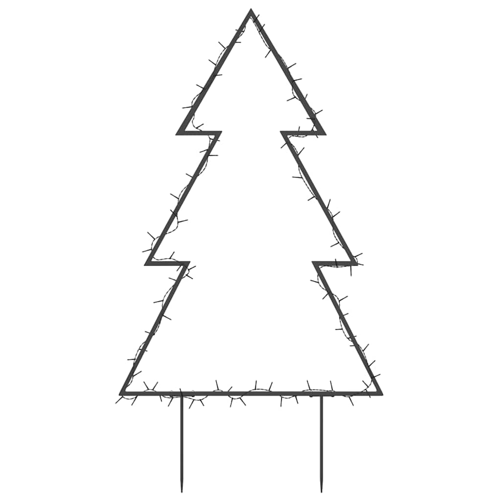 Julträd med spett 80 LEDs 60 cm