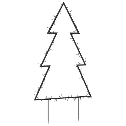 Julträd med spett 80 LEDs 60 cm