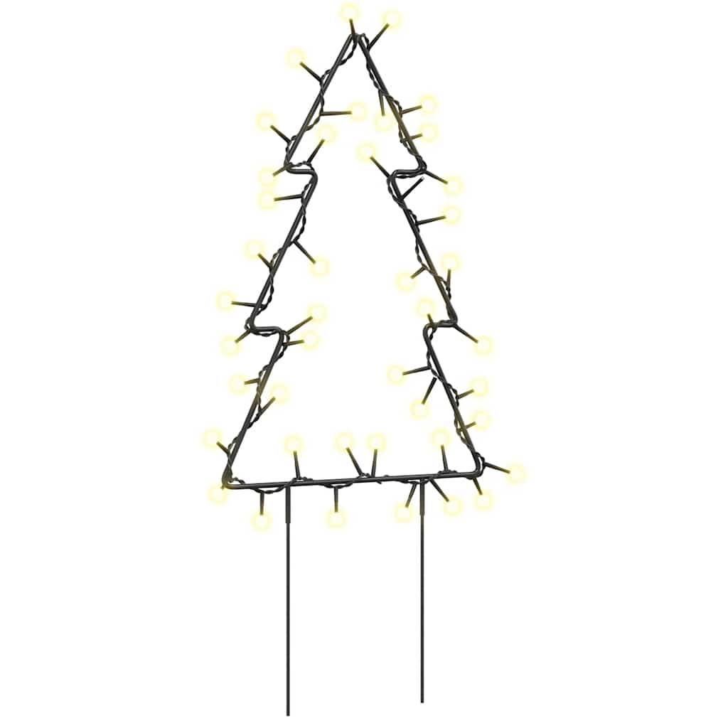 Julträd 3 st med spett 50 LEDs 30 cm