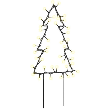 Julträd 3 st med spett 50 LEDs 30 cm