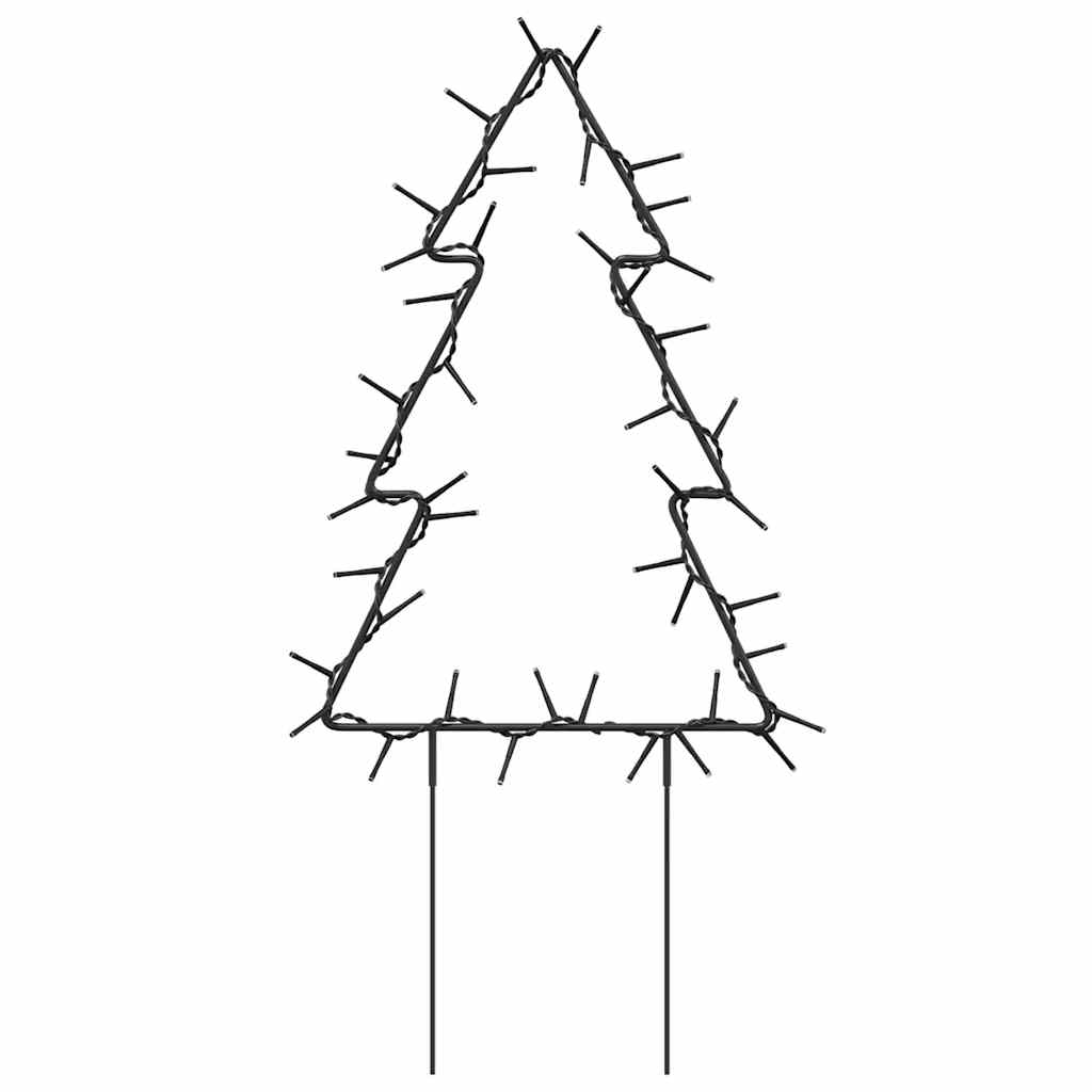 Julträd 3 st med spett 50 LEDs 30 cm