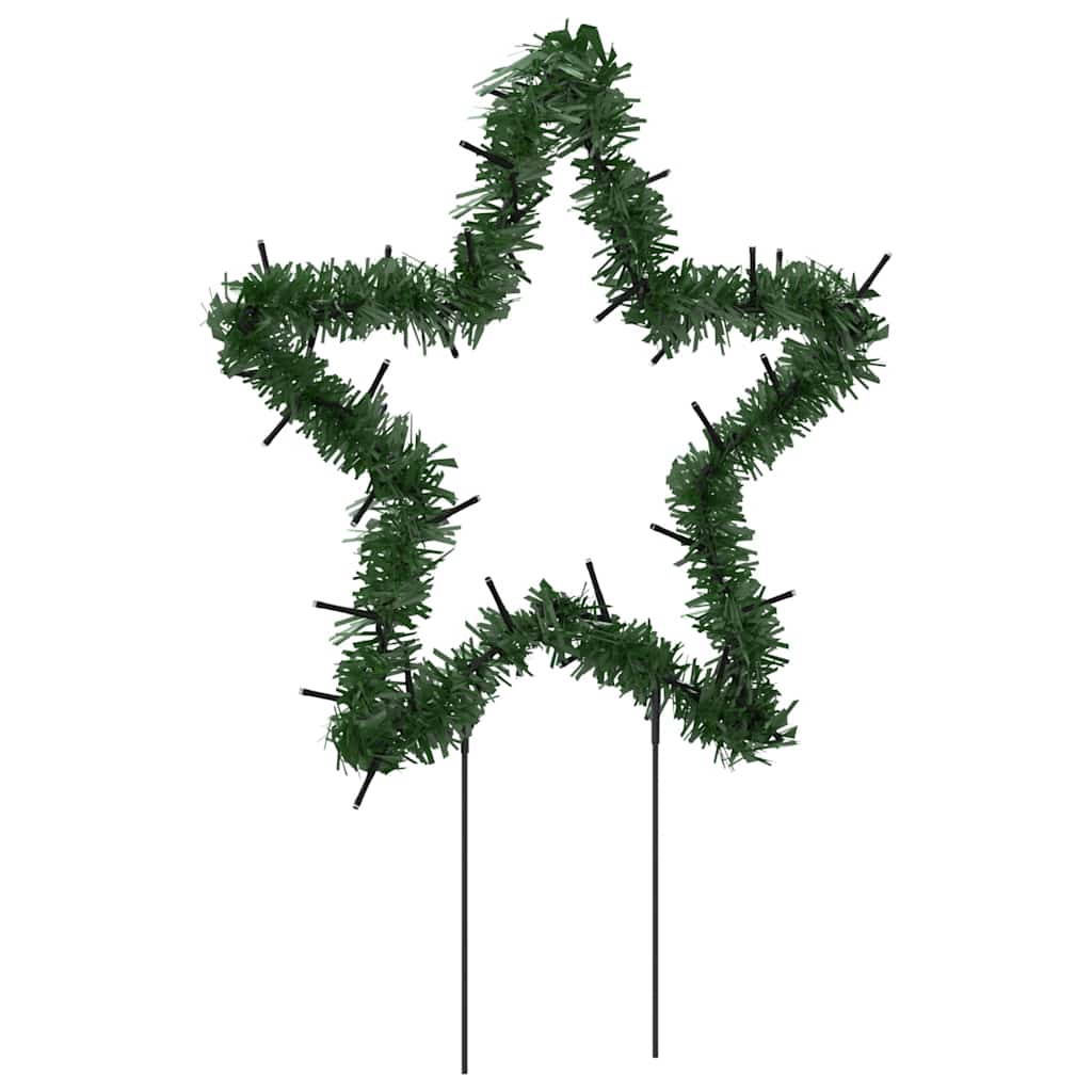 Julstjärna 3 st med spett 50 LEDs 29 cm